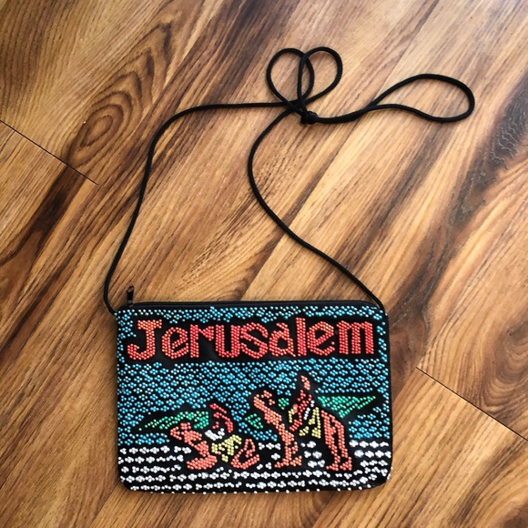 Vintage beaded shoulder purse - Picture 1 of 2